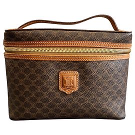 Céline Acadam Coated Canvas Vanity Bag Other