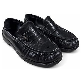 Mocassini Saint Laurent in pelle nera Nero