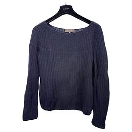 Loro Piana Kaschmir-Seide Strickpullover - Navy Blau Dunkelblau
