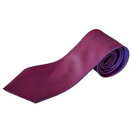 Gravata de seda tecida Hermès Paris - Roxo Roxo