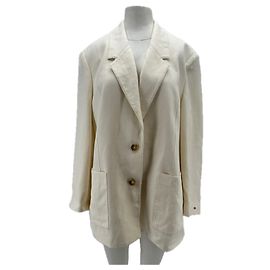 Tommy Hilfiger Linen Blazer Beige Beige