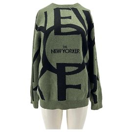 Autre Marque THE NEW YORKER Wollpullover Grün M Grün