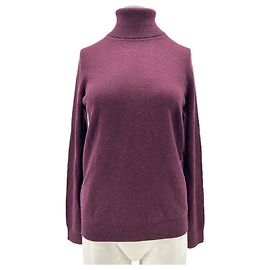 Eric Bompard Rollkragenpullover Kaschmir Dunkelrot M Bordeaux