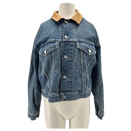 Tommy Hilfiger Denim Jacket Blue Cotton Size 36 Blue