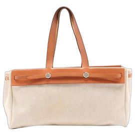 Hermès Neutraler Vintage 2002 Herbag Cabas Andere