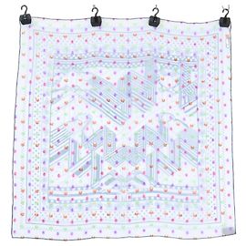Hermès Hermes Zigzag Sangles Silk Scarf Blue Multiple colors