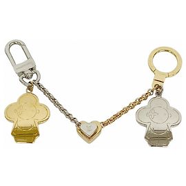 Porte-clés Louis Vuitton Charm Chain Vivienne BFF M00835 Argenté Doré
