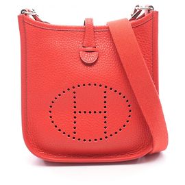 Hermès Borsa a tracolla Hermes Evelyne TPM Rossa Rosso