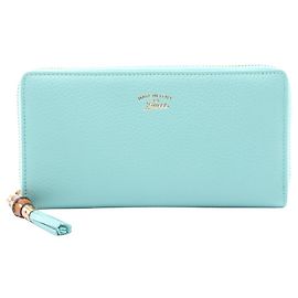 Gucci Bamboo Round Long Wallet Blue