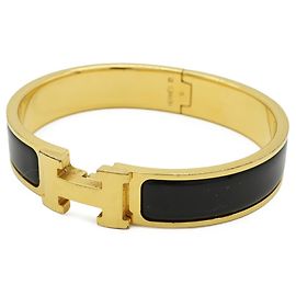 Hermès Bracelet HERMES Click H PM Noir Doré
