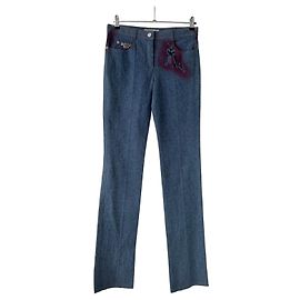Chloé Blue Denim Jeans Blau