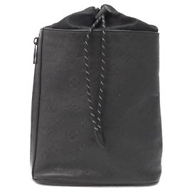 Louis Vuitton Monogram Shadow Shoulder Bag Black