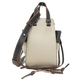 Mini borsa a tracolla Loewe Hammock con coulisse Nero