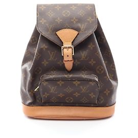 Rucksack/Handtasche Louis Vuitton Montsouris MM Braun