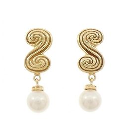 Orecchini Tiffany & Co. in oro giallo 18K e perle Akoya Altro