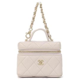 Chanel Timeless Classic Line AP4897 Handbag Charm Pink Golden