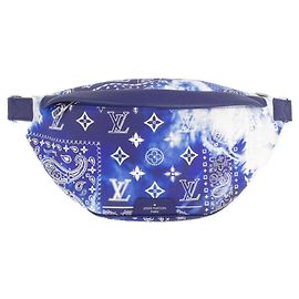 Louis Vuitton Monogram Bandana Discovery Bumbag PM M20587 Blu