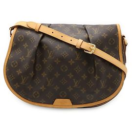 Sac à l'épaule Louis Vuitton Monogram Menilmontant MM Marron