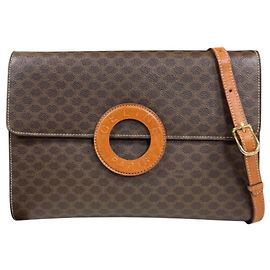 Céline Bolsa de Ombro Celine Macadam Marrom