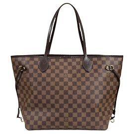 Sac cabas Louis Vuitton Neverfull MM Damier Marron Fuschia