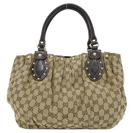 Sac à main Gucci 206719 Toile GG Beige Marron Marron Beige