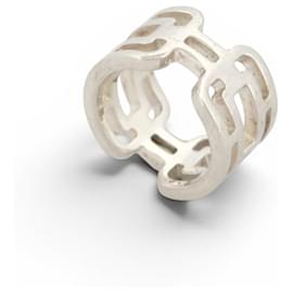 Hermès HERMES ARCANE GM RING SIZE 53 IN 925 STERLING SILVER 10.2GR + SILVER RING CASE Silvery