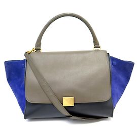 Céline BOLSA CELINE TRAPEZE MEDIUM 169543 EM COURO E CAMURÇA COM ALÇA Outro