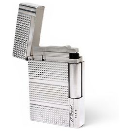 St Dupont S.T. DUPONT GATSBY DIAMOND POINT SILVER REVISED GUARANTEED LIGHTER Silvery