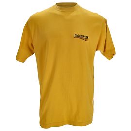 Camiseta Balenciaga Political Campaign en algodón amarillo Amarillo