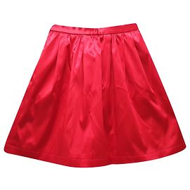 Mini-jupe trapèze MSGM en acétate rouge Rouge