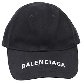 Gorra de Béisbol Balenciaga en Algodón Negro Negro