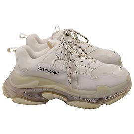 Baskets Triple S Balenciaga en polyester beige Beige
