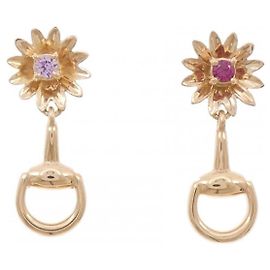Orecchini Gucci in oro rosa 18K con rubini e zaffiri Altro