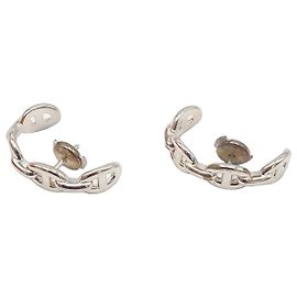Hermès Orecchini in argento Chaine d'Ancre Enchaînée Argento
