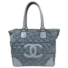 Chanel Paris New York Line Coco Mark Tote Bag Brown