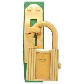 Hermès Kelly Watch Gold Plated Leather Strap Other