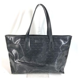 Borsa a tracolla tote Gucci GG Imprimé Black Nero