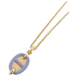 Hermès Collana Hermes Mini Maillon PM 100053FO Blu D'oro