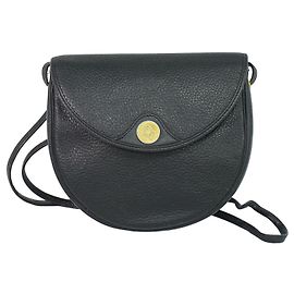 Borsa a tracolla vintage Christian Dior in pelle Nero
