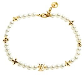 Louis Vuitton Tornozeleira My LV Pearl com pérolas Dourado