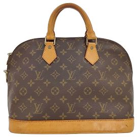 Sac à main Louis Vuitton Alma Monogram Canvas PM Marron