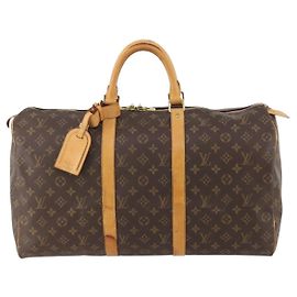 Louis Vuitton Keepall Bag Monogram Canvas 50 Brown