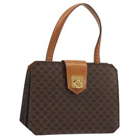 Céline Celine Vintage Macadam Canvas Marron