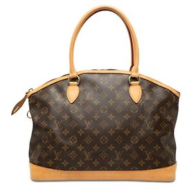 Louis Vuitton Monogram Lockit Horizontal Tote Bag Braun
