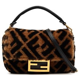 Bolsa Fendi Zucca Baguette Mini Marrom