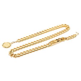 Chanel Gold Plated Chain Belt Golden