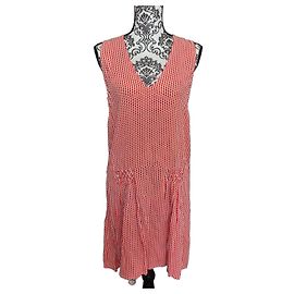 Jolie Jolie by Petite Mendigote Viskosekleid Rot-Weiß Zigzag Weiß Rot