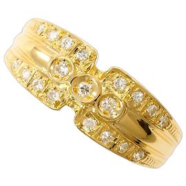 Autre Marque 18K Gelbgold-Ring mit Diamant Golden