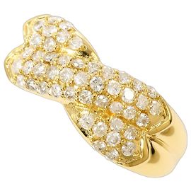 Autre Marque 18K Gelbgold-Ring mit Diamant Golden