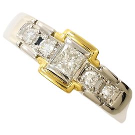Autre Marque Elegante fede in platino e oro giallo D'oro Altro